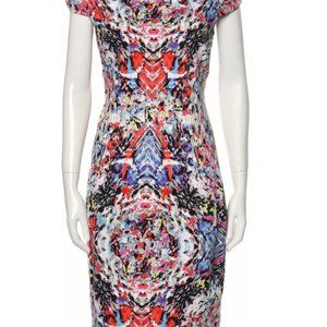 Tahari Printed Bodycon Graphic Dress